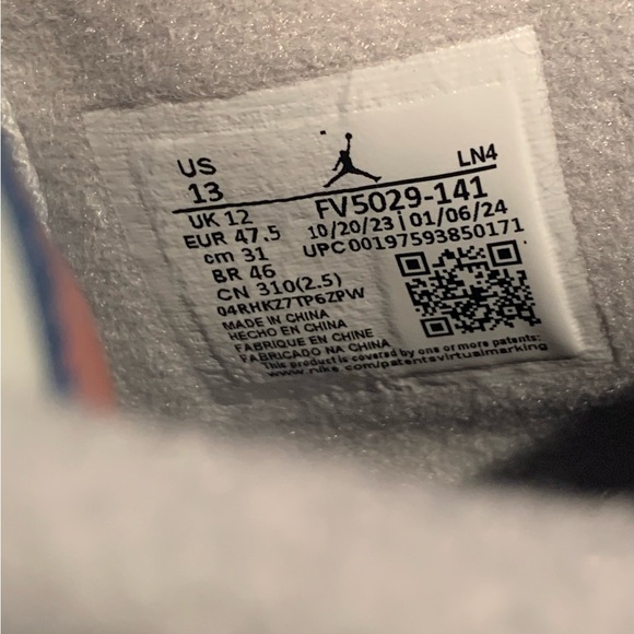 *Sold* Nike Air Jordan 4 Retro 2024 Military Blue Industrial Blue FV5029-141 - Picture 15 of 15